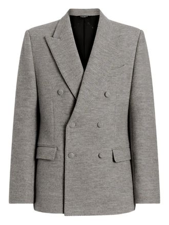 Dolce & Gabbana double-breasted wool jacket - Grey