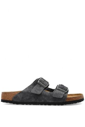 Birkenstock Arizona Suede Leather Size: 45, colour: CHARCOAL
