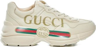 Gucci Rhyton leren sneakers - Beige