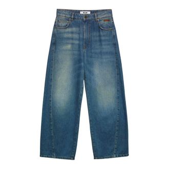 Msgm Msgm, Jeans, Dames, Blauw, M, Denim, Tejano Ancho