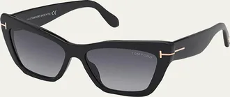 Tom Ford Wyatt Plastic Cat-Eye Sunglasses