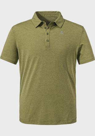 Sch&ouml;ffel Poloshirt SCH&Ouml;FFEL CIRC Polo Shirt Tauron M, Herren, Gr. 54, gr&uuml;n (4605, gr&uuml;n), Oberstoff: 100% Polyester, V-Ausschnitt, Shirts Poloshirt