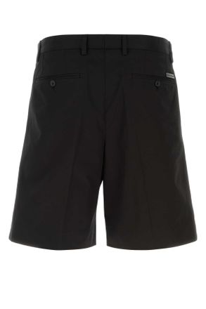 Dolce & Gabbana Mens Black Stretch Cotton Bermuda Shorts Nero Co Ea