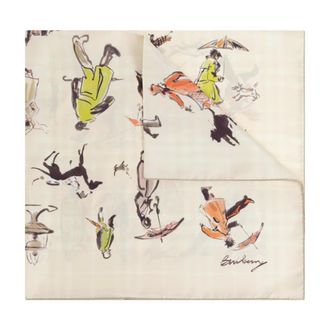 Burberry Silky Scarves, unisex, Beige, Size: ONE SIZE Paws On Parade Scarf