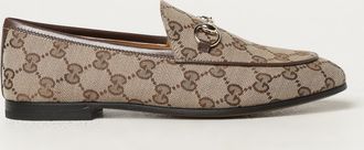 Gucci Mocassino Jordaan in canvas con monogram GG jacquard