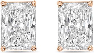 Diana M. Jewels 14Kt Rose Gold 7.00 cts Lab Grown Radiant Cut Diamond Studs