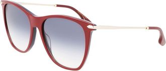 Victoria Beckham Burgundy Acetate Womens Sunglasses