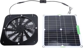 OEM Ventilador Extractor Solar De 100 W, Panel De Ventilaci&oacute;n De 13,5 Pulgadas, Ideal Para Perros, Gallineros, Invernaderos Y Caravanas