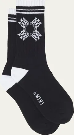 Amiri Mens MA Quad Crew Socks