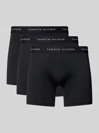 Tommy Hilfiger Boxershorts mit elastischem Bund mit Logo-Intarsien im 3er-Pack in Black, Gr&ouml;&szlig;e XXL
