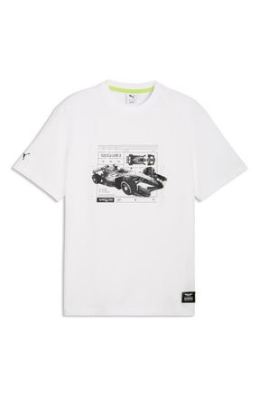 Puma AMF1 Relaxed Fit Cotton Graphic T-Shirt in Puma White at Nordstrom, Size Xx-Large