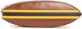 Staud Leather Surfboard Clutch in Tabacco at Nordstrom
