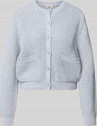 Drykorn Drykorn Regular Fit Strickjacke mit aufgesetzten Taschen Modell Biaphy in Hellblau, Gr&ouml;&szlig;e XL