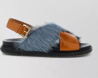 Marni leather fussbett sandals