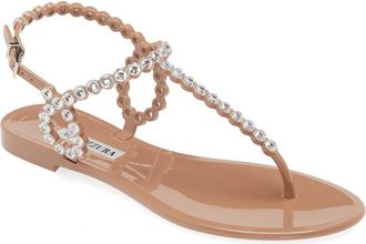 Aquazzura Tequila Jelly Sandal in Pink Nude at Nordstrom, Size 10.5Us