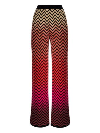 Missoni Zigzag-pattern trousers - Black