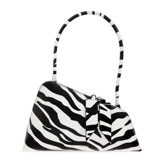 The Attico Tassen, Dames, Zwart, ONE Size, Leer, Sunrise Leren Tas