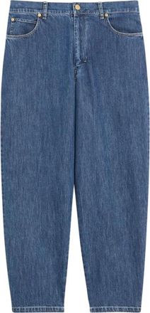 Max Mara Cropped Jeans, female, Blue, Size: 3XS Pantalone in denim