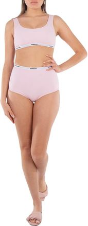 Burberry Logo Band Two-Piece Swimsuit, Size X-Small