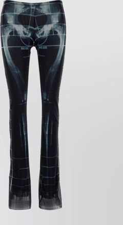 Jean Paul Gaultier printed flared trousers