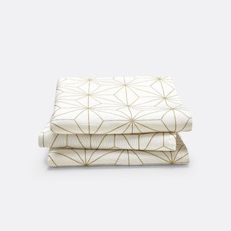 Sohome Set van 3 bedrukte servetten, Nordic Star