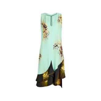 Proenza Schouler Short Dresses, female, Green, Size: S Rhetta Printed Dress