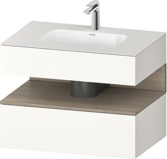 Duravit Qatego Lavabo Encastrado Con Base De Lavabo Consola, - Duravit
