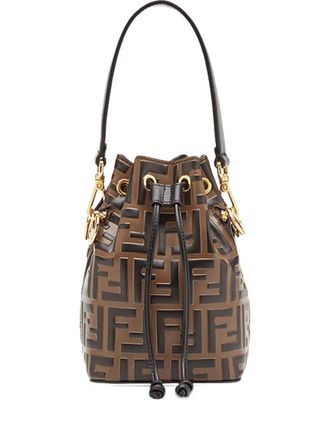 Fendi Dark Brown Mon Tresor Bucket Bag