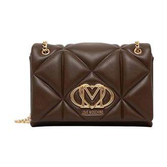 Love Moschino Dames, Tassen, Bruin, Maat: ONE Size Poliester