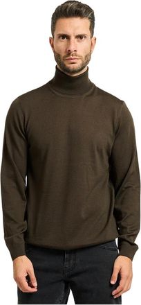 HUGO BOSS Truien & Vesten, Heren, Groen, XL, Wol, Musso Turtleneck Sweater