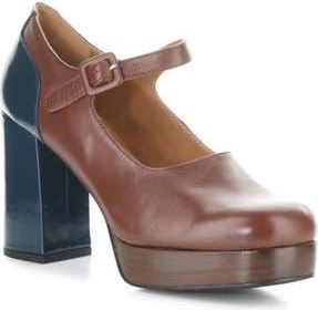 FLY London Eril Platform Pump in Cognac/Navy at Nordstrom Rack, Size 9-9.5Us / 40Eu