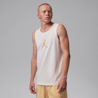 Nike Jordan Mens Jordan Brooklyn Festival Tank Top in Brown | IF3153-110