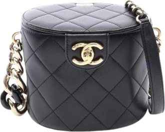 Chanel Pre-owned Matelasse Lamslederen Schoudertas - Dames - Vintage Schoudertas - Zwart - ONE Size - Leer - Vintage