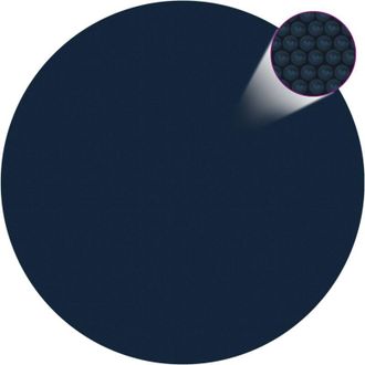 vidaXL Cubierta Solar De Piscina De Pe Flotante Negro Y Azul 417 Cm Vidaxl