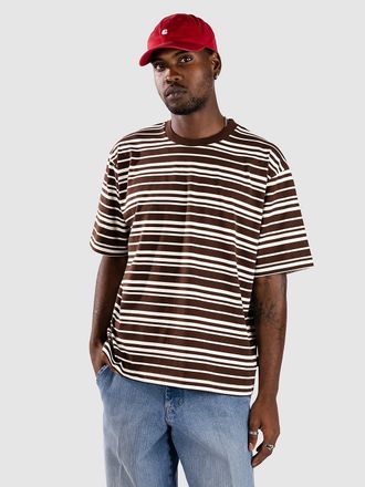 Blue Tomato Striped T-Shirt braun