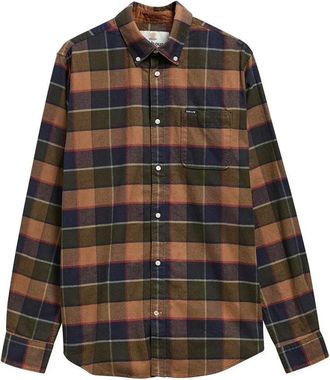 Barbour Camisa de Manga Larga Valley Tailored - Shirts - Hombre - Verde - XL