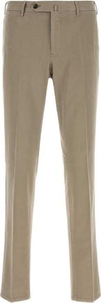Pantaloni Torino Beige Flat Front Pants