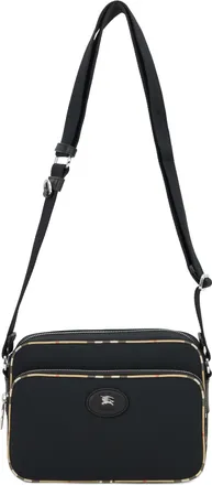Burberry Mens Shoulder Bag Black Polyester Clutch