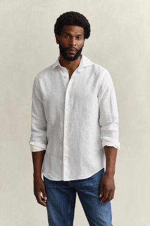 GANT Men Linen Shirt (XXXL) WHITE