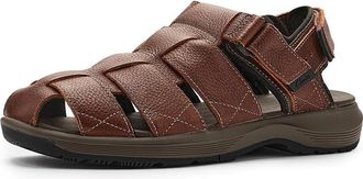 Clarks Guideview Cove Mens Sandals Dark Brown Leather : 11.5 D - Medium
