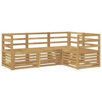 vidaXL Juegos De Sof&aacute;s 4 Pcs Blanco 185,5 X 126,5 X 73 Cm Vidaxl