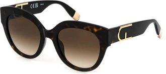 Furla Authentieke Bril met Topkwaliteit - unisex - Zonnebrillen - Bruin - 53 MM - Accessoires