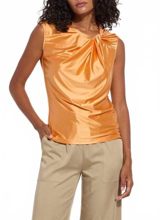 Lyss&eacute; Selene Twisted Shoulder Top In Solar Ray