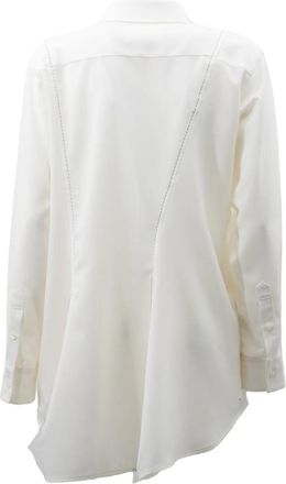 sacai Blouse met geplooid vlak - Wit