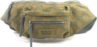 Gucci Pre-owned Fanny Pack - Heren - Vintage Heuptassen - Groen - ONE Size - Leer - Vintage