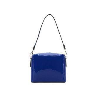 Pourchet Dames, Tassen, Blauw, Maat: ONE Size Leer