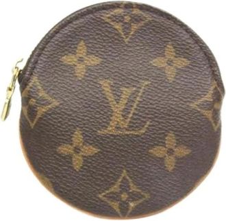 Louis Vuitton Pre-owned Canvas Portemonnee - unisex - Vintage Accessoires - Bruin - ONE Size - Vintage