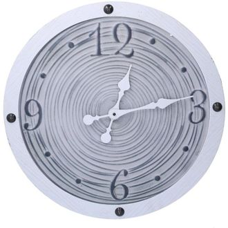 Vacchetti Reloj De Madera Con Borde Blanco Cm&oslash;50x3