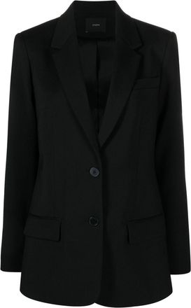 Joseph single-breasted wool blazer - women - Polyester/Spandex/Elastane/Acetate/Virgin Wool - 34 - Black