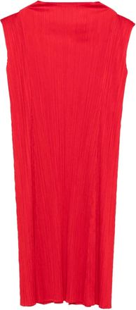 Pleats Please Issey Miyake Monthly Colors: November midi-jurk - Rood